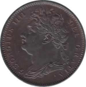 1821 FARTHING ( AUNC ) 2 - Cambridgeshire Coins