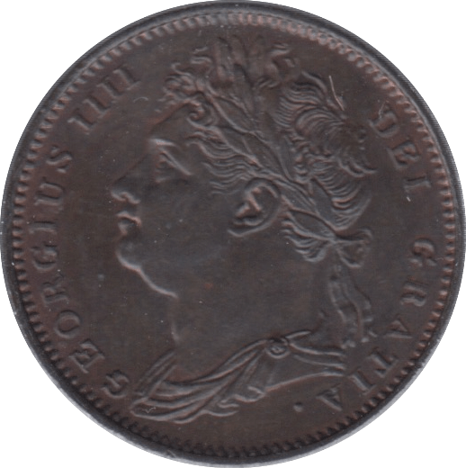 1821 FARTHING ( AUNC ) 2 - Cambridgeshire Coins