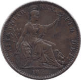 1821 FARTHING ( EF ) - Farthing - Cambridgeshire Coins