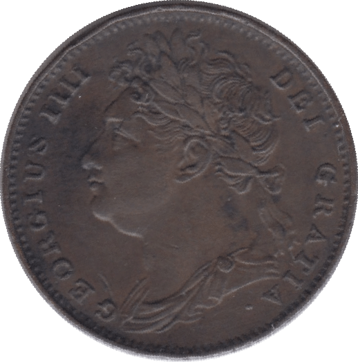 1821 FARTHING ( EF ) - Farthing - Cambridgeshire Coins