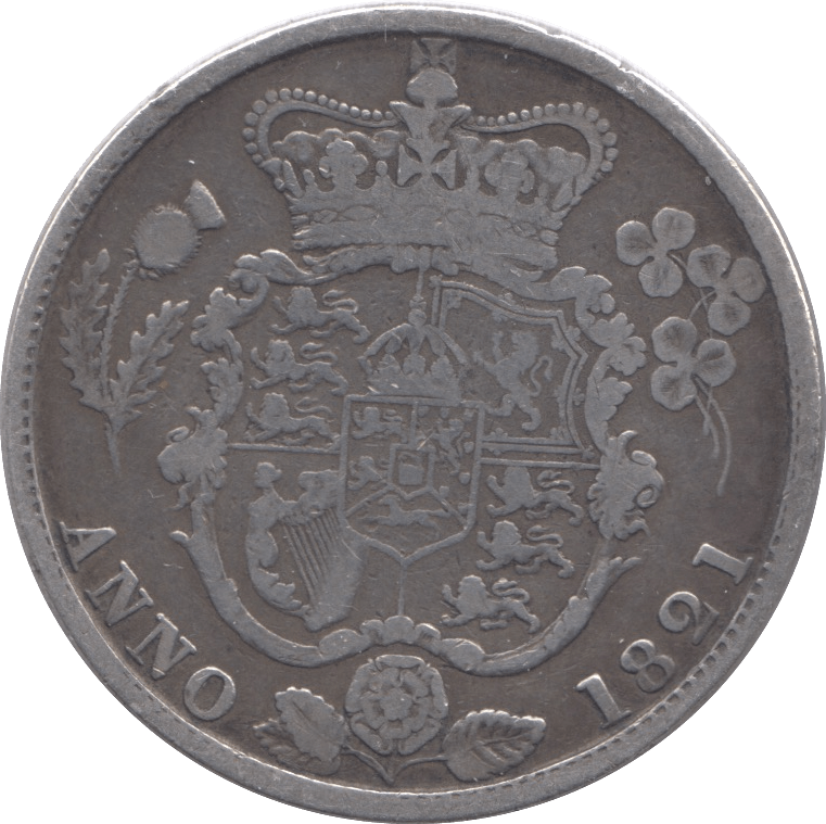 1821 HALFCROWN ( FINE ) - Halfcrown - Cambridgeshire Coins