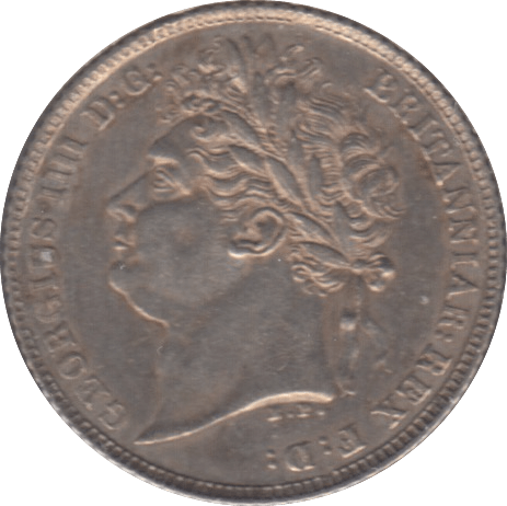 1821 SIXPENCE ( EF ) - Sixpence - Cambridgeshire Coins