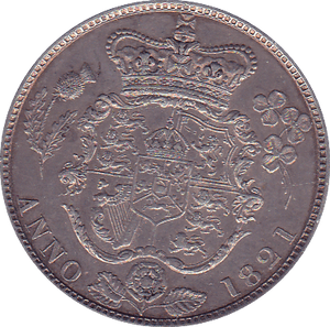 1821 HALFCROWN ( EF )