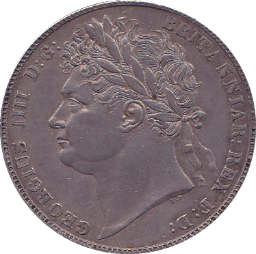 1821 HALFCROWN ( EF )