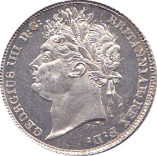 1821 SIXPENCE ( AUNC )