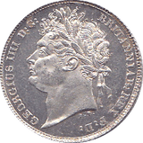 1821 SIXPENCE ( AUNC )