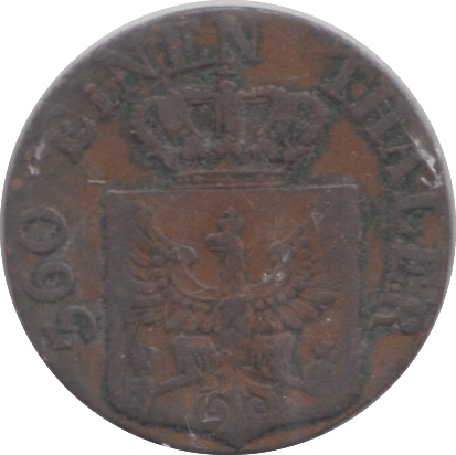 1822 1 PFENNIG PRUSSIA - WORLD COINS - Cambridgeshire Coins