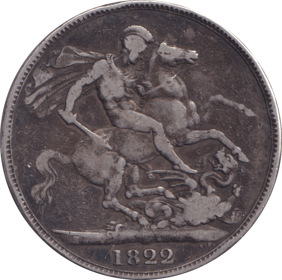 1822 CROWN ( FINE ) - Crown - Cambridgeshire Coins