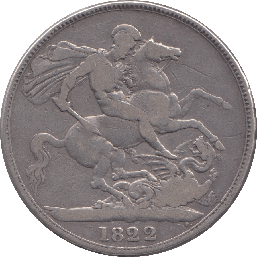 1822 CROWN ( FINE ) TERTIO 2 - Crown - Cambridgeshire Coins