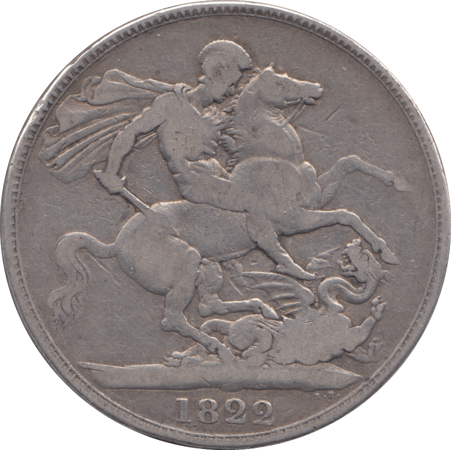 1822 CROWN ( FINE ) TERTIO - Crown - Cambridgeshire Coins