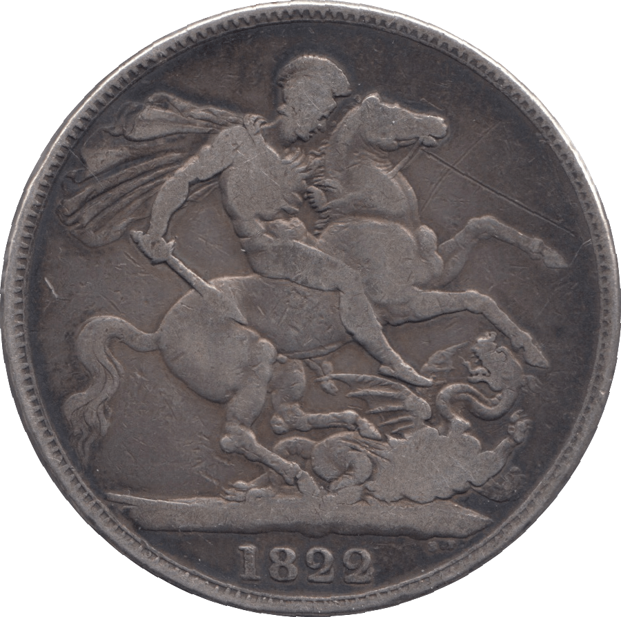 1822 CROWN ( FINE ) TERTIO - Crown - Cambridgeshire Coins