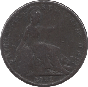 1822 FARTHING ( FINE ) - Cambridgeshire Coins