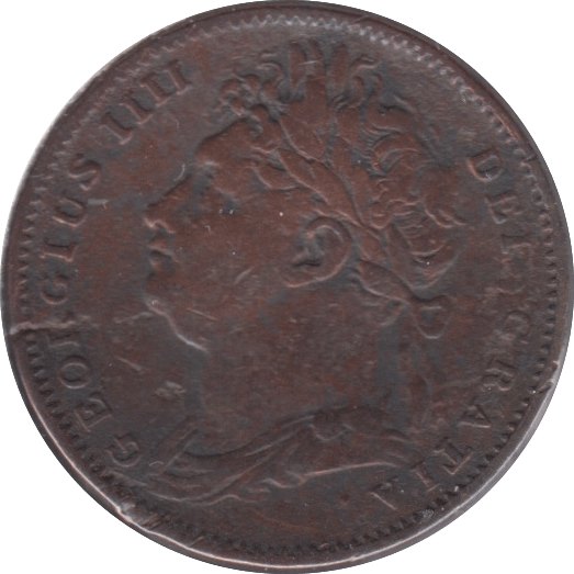 1822 FARTHING ( FINE ) - Cambridgeshire Coins