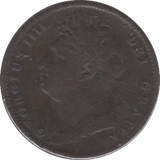 1822 FARTHING ( FINE ) - Cambridgeshire Coins
