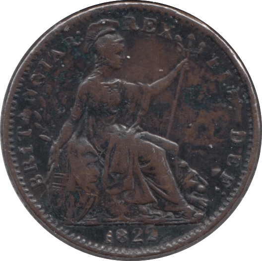 1822 FARTHING ( VF ) 3 - Cambridgeshire Coins