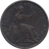 1822 FARTHING ( VF ) - Farthing - Cambridgeshire Coins