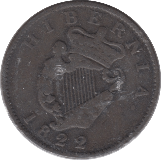 1822 IRELAND HALF PENNY - WORLD COINS - Cambridgeshire Coins