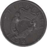 1822 IRELAND HALF PENNY - WORLD COINS - Cambridgeshire Coins