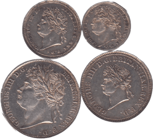 1822 MAUNDY SET GEORGE IIII - Maundy Set - Cambridgeshire Coins