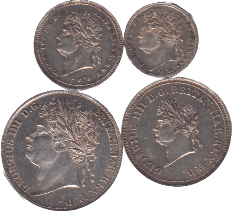 1822 MAUNDY SET GEORGE IIII - Maundy Set - Cambridgeshire Coins