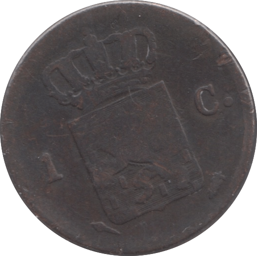 1822 ONE CENT NETHERLANDS - WORLD COINS - Cambridgeshire Coins