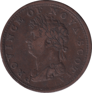 1823 HALFPENNY TOKEN NOVA SCOTIA - WORLD COINS - Cambridgeshire Coins