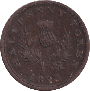 1823 HALFPENNY TOKEN NOVA SCOTIA - WORLD COINS - Cambridgeshire Coins