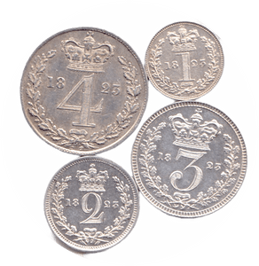 1823 MAUNDY SET GEORGE IV - Maundy Set - Cambridgeshire Coins