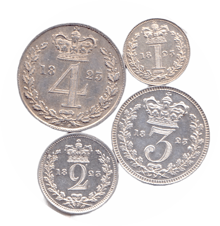 1823 MAUNDY SET GEORGE IV - Maundy Set - Cambridgeshire Coins