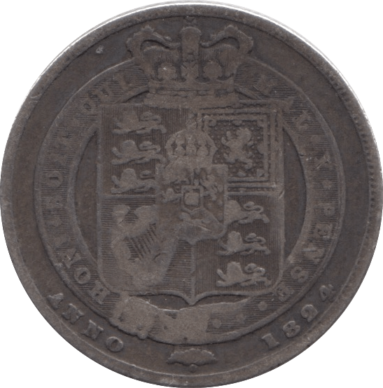 1824 SHILLING ( FINE ) - Shilling - Cambridgeshire Coins