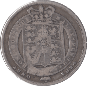 1824 SHILLING ( FINE ) - Shilling - Cambridgeshire Coins