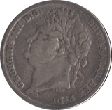 1824 SIXPENCE ( FINE ) - Sixpence - Cambridgeshire Coins