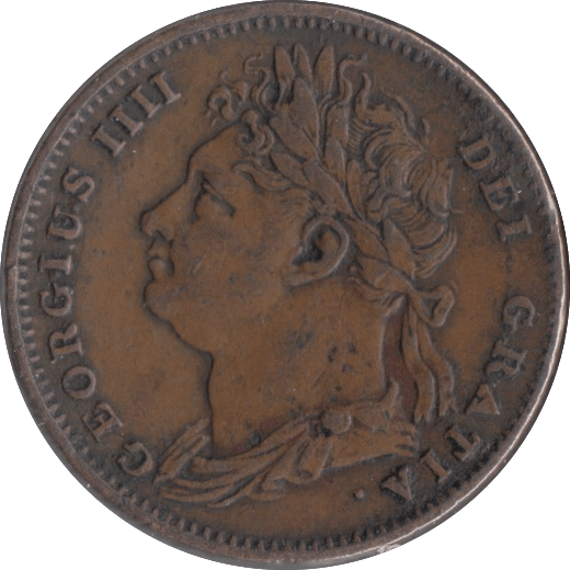 1825 FARTHING ( GVF ) - Farthing - Cambridgeshire Coins