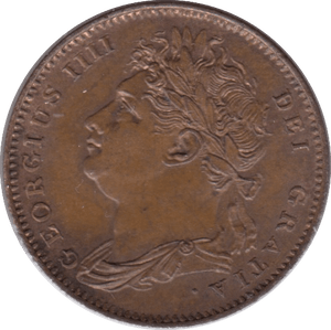 1825 FARTHING ( UNC ) - Farthing - Cambridgeshire Coins
