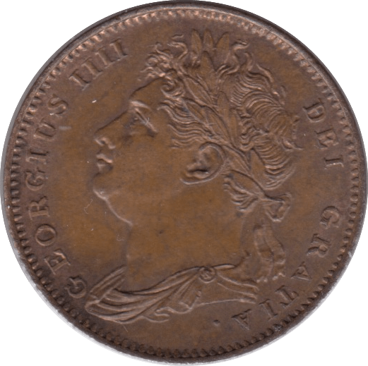 1825 FARTHING ( UNC ) - Farthing - Cambridgeshire Coins