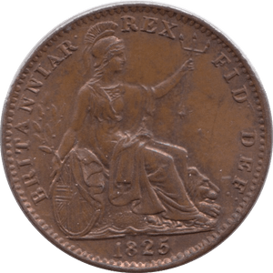 1825 FARTHING ( UNC ) - Farthing - Cambridgeshire Coins