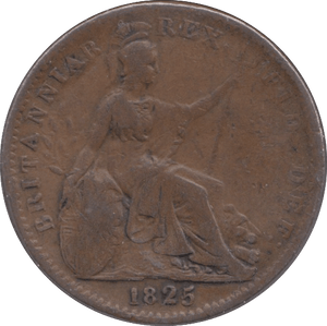 1825 FARTHING ( VF ) 2 - Farthing - Cambridgeshire Coins