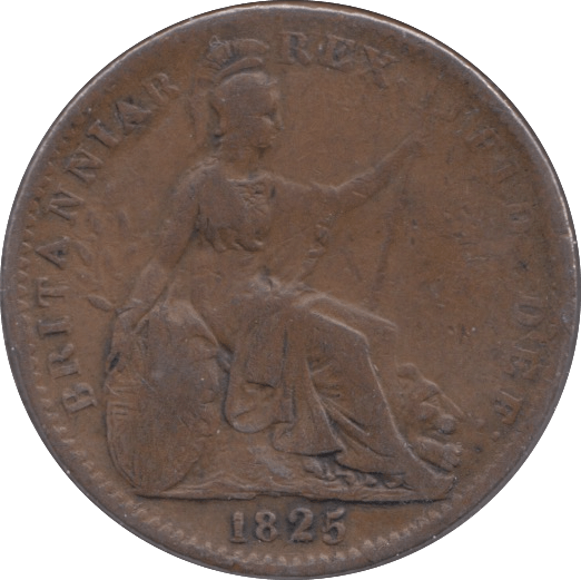 1825 FARTHING ( VF ) 2 - Farthing - Cambridgeshire Coins