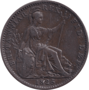 1825 FARTHING ( VF ) - Farthing - Cambridgeshire Coins