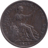 1825 FARTHING ( VF ) - Farthing - Cambridgeshire Coins