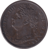 1825 FARTHING ( VF ) - Farthing - Cambridgeshire Coins