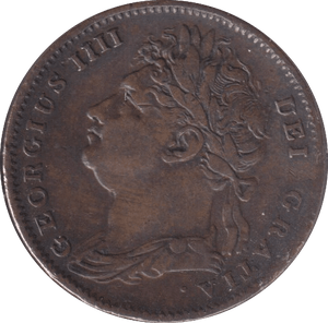 1825 FARTHING ( VF ) - Farthing - Cambridgeshire Coins