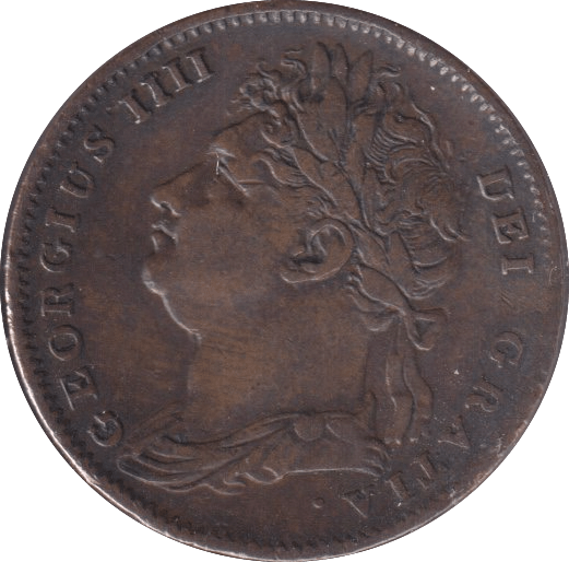 1825 FARTHING ( VF ) - Farthing - Cambridgeshire Coins