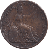 1825 FARTHING ( VF ) - Farthing - Cambridgeshire Coins
