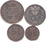 1825 MAUNDY SET GEORGE IIII - Maundy Set - Cambridgeshire Coins