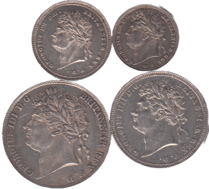 1825 MAUNDY SET GEORGE IIII - Maundy Set - Cambridgeshire Coins