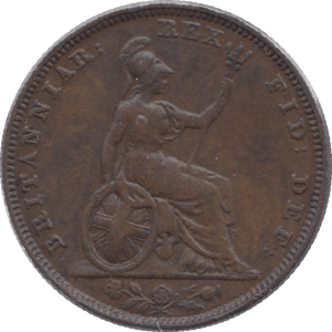 1826 FARTHING ( EF ) 2 - Farthing - Cambridgeshire Coins