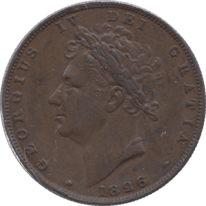 1826 FARTHING ( EF ) 2 - Farthing - Cambridgeshire Coins