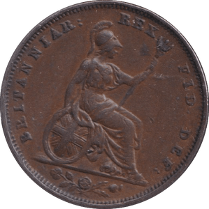 1826 FARTHING ( EF ) - Farthing - Cambridgeshire Coins