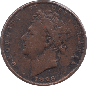 1826 FARTHING ( FINE ) - Cambridgeshire Coins